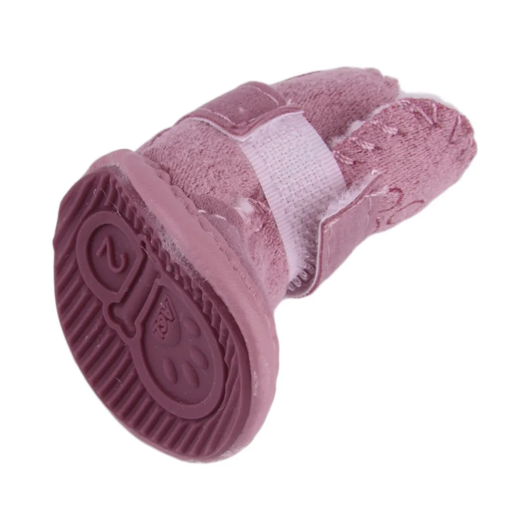 2 Colors 2015 new fashion pet dog pet shoes snow boots child Teddy Cotton Fla small dog shoes Snow Boots