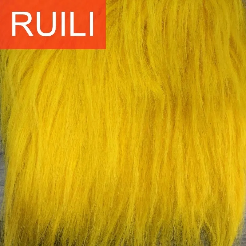 Solid Long Hair Fake Fur Fabric For Making Soft Toy Hair Buy Toy