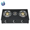 Cheap India Model Tempered glass gas stove 3 burner