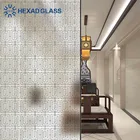 Decorative Art Glass Etching Designs for Partition and Interior