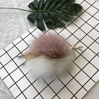 Design ornaments fox fur pompom bulk ball for hat bag