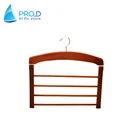 Wholesale Women's Clothes Hanger Luxury 4-layers Wooden Scarf Hanger