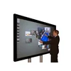 Hot sale 55 65 70 84 and 100 inch 4K 10 users interactive monitor LCD large touch screen panel with computer for schools