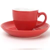 Custom Design Printed Ceramic Porcelain Espresso Cups With Saucers Sets