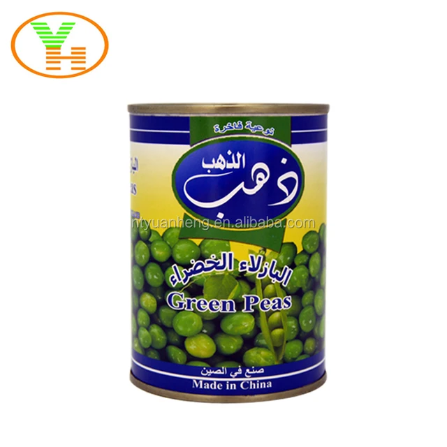 high quality fresh green peas in can