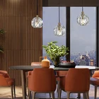 Fashion new design hanging lamp living room hotel dining room K9 crystal ball chandelier pendant light LED lighting