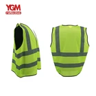 Zipper Vest High Visibility 120 Gsm Zipper Workwear Jaket High Visibility Safety Reflective Security Vest