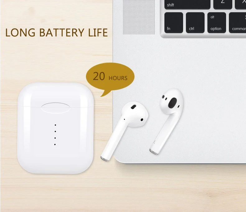 hot selling touch control waterproof wireless earphone i10 with wireless charging and charging box auto connect - ANKUX.COM