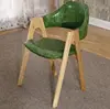Commerical modern wooden green cafe chair