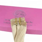 Silky straight weave 10 colors can customize indian clip extensions human hair