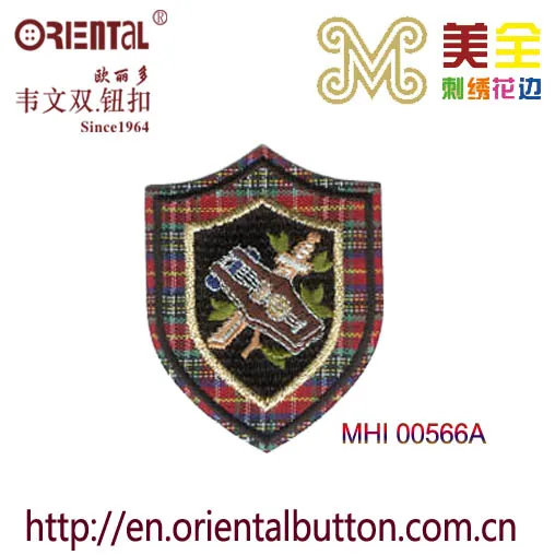 School Uniform Embroidery Patches Badges