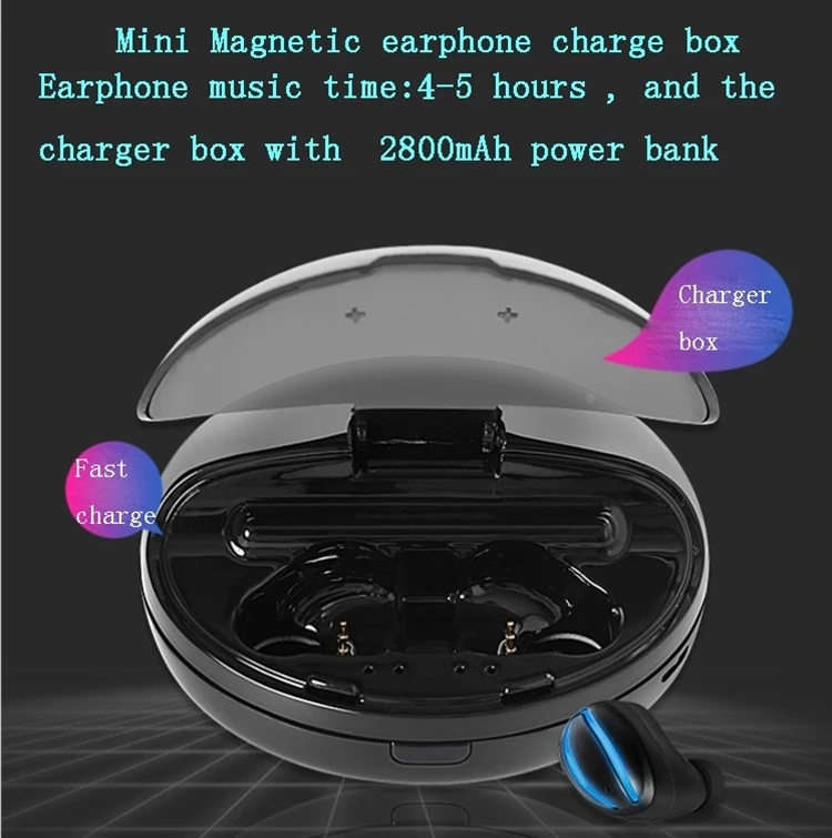 2019 Newest Sweatproof Hands-free Mini TWS Earphones BT 5.0 True Wireless Earbuds - ANKUX.COM