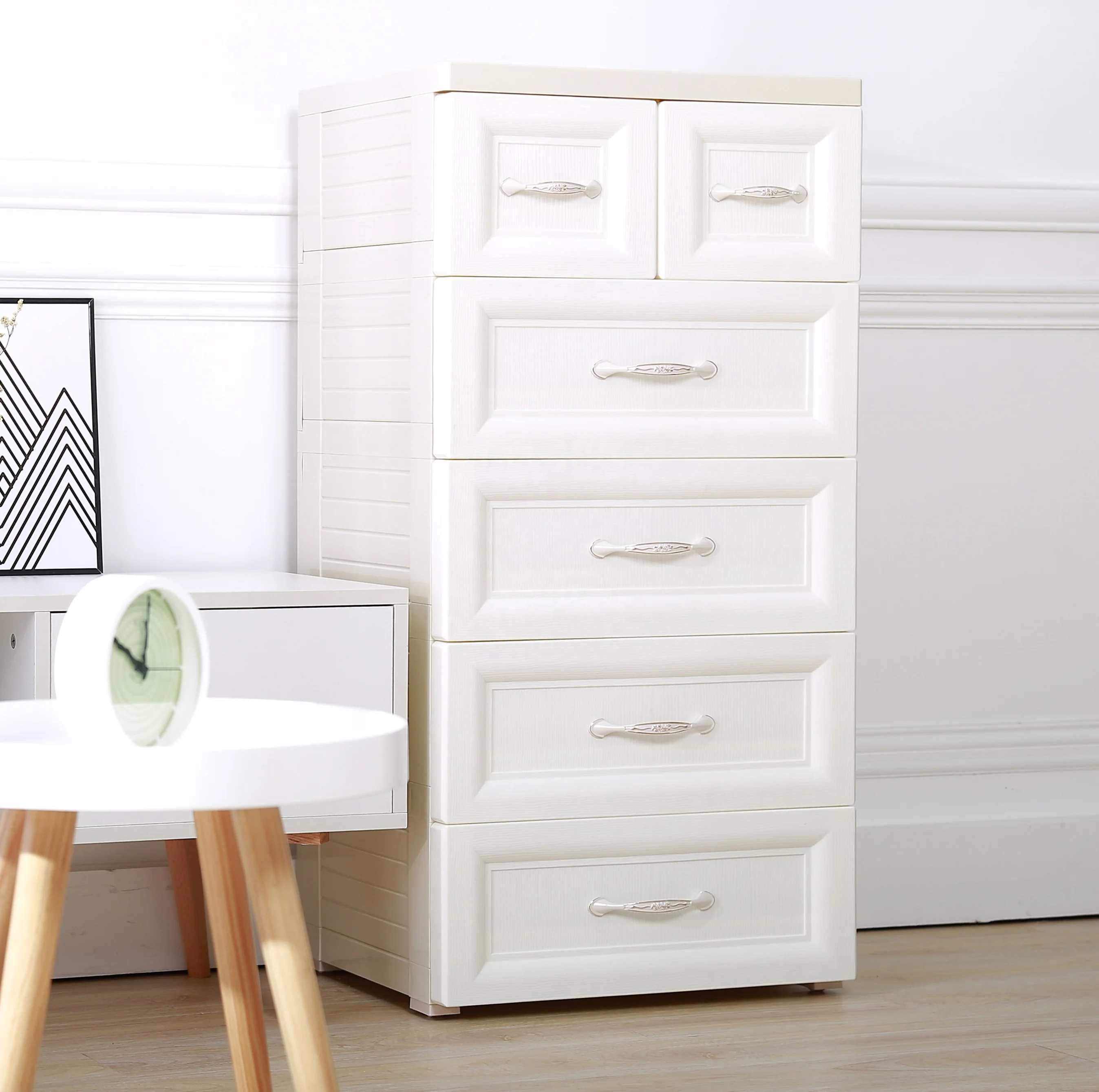 38cm Wide 5 Tier Clothes Baby Drawer Storage Cabinet Plastic Buy