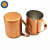2017 Fashionable Design Reusable Gold Color Handle Aluminum Drinking Metal Cup for Bar