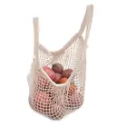 Best Quality Top Selling Raw Natural Cotton Square Net Texture Reusable Grocery Shopping Mesh Bag