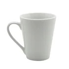 White Coated 11oz Large Handle Sublimation Heat Press Printing Mugs Dishwasher Safe