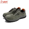High quality wide iron steel toe cap safety shoes for worker suede leather