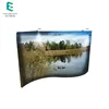New style lightweight outdoor advertising curved tension fabric display for trade show stand