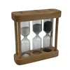 3 in 1 custom wood tea sand timer