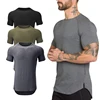 Men's Running Tights T Shirts Men Sport Tank Top Fitness Gym Athletic Shirt Short Sleeve Joggers Workout Gym Training Shirt