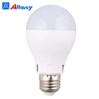 emergency rechargeable microwave induction e27 day night sensor led lamp light bulb for stairway