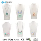 Boy Girl Chew FDA Passed Silicone Baby Teething Necklace Bead Jewelry Wholesale