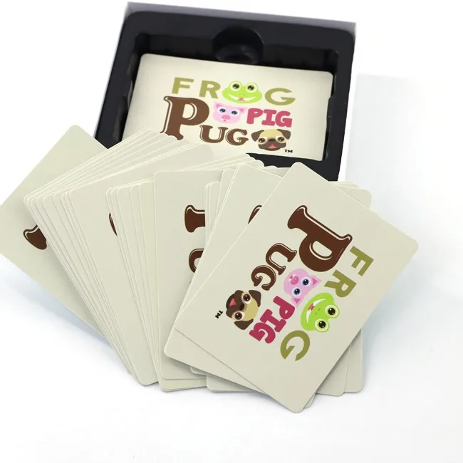 card customized logo printed game cards for children wholesale