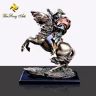 Classical Roman warriors resin statue Roman soldier on horseback resin sculpture