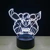 New Colorful Luminaria Superhero Flying Superman Figure Color Changing Light Plastic Base Acrylic 3D Bulbing Lamp G-DB307