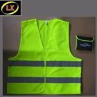 EN ISO 20471 High Visibility Reflective Safety Vest with small Bag Pouch packing