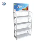 Metal Pop Soft Drink Floor Display Racks For Store HS-ZS10