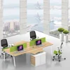 4 seat workstation Of modern office furniture work station Of computer table models with prices Of Staff Table