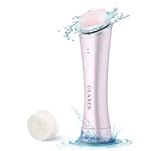 OLAXER IPX6 Waterproof Vibrating Sonic skin Facial Cleansing Brush with 3 Speed Mode, White
OLAXER IPX6 Waterproof Vibrating Sonic skin Facial Cleansing Brush with 3 Speed Mode, White