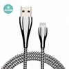 Stainless Zinc Alloy Head Strict Technological Process Nylon Braided Charging Data Transferring Simultaneously Micro Cable