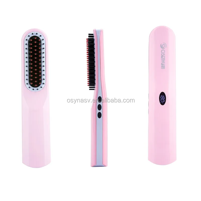 2019 Cordless Rechargeable Travel Personal Use USB Plug LCD Portable Mini Hair Straightener Brush, Black/pink/blue
2019 Cordless Rechargeable Travel Personal Use USB Plug LCD Portable Mini Hair Straightener Brush, Black/pink/blue