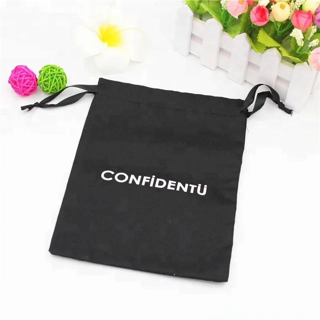 custom logo printed cotton pouch dust bag for handbag shoes hat