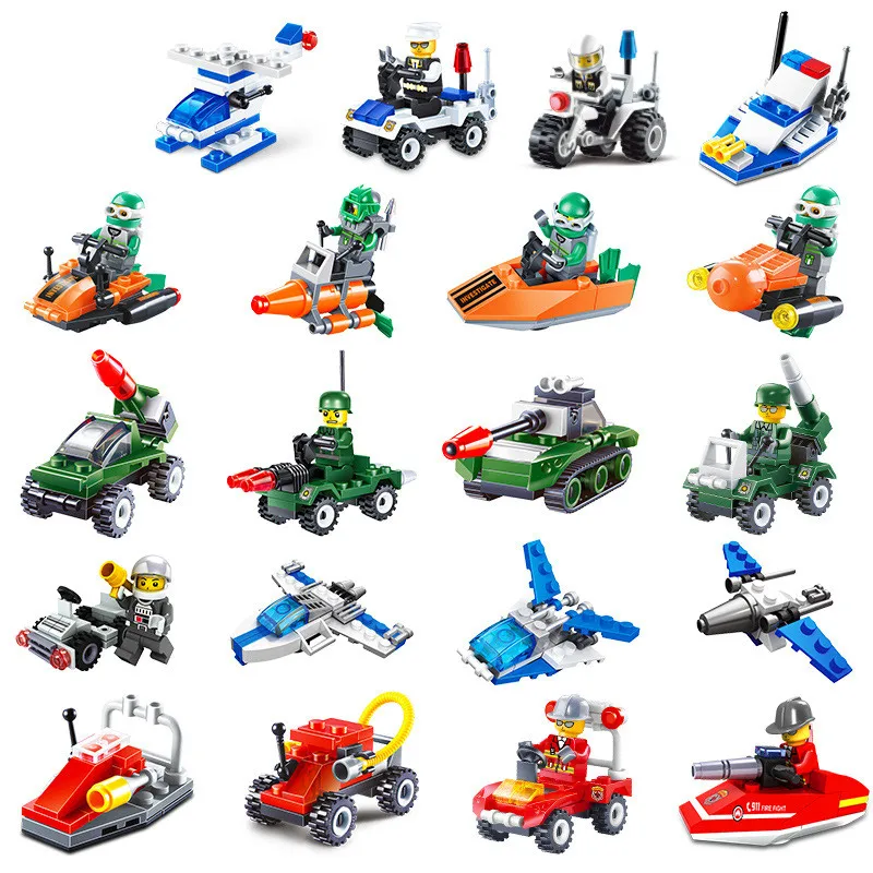 5 themes military Building Brick Blocks Assemble Play Toys Action Figure Building Toy for toys