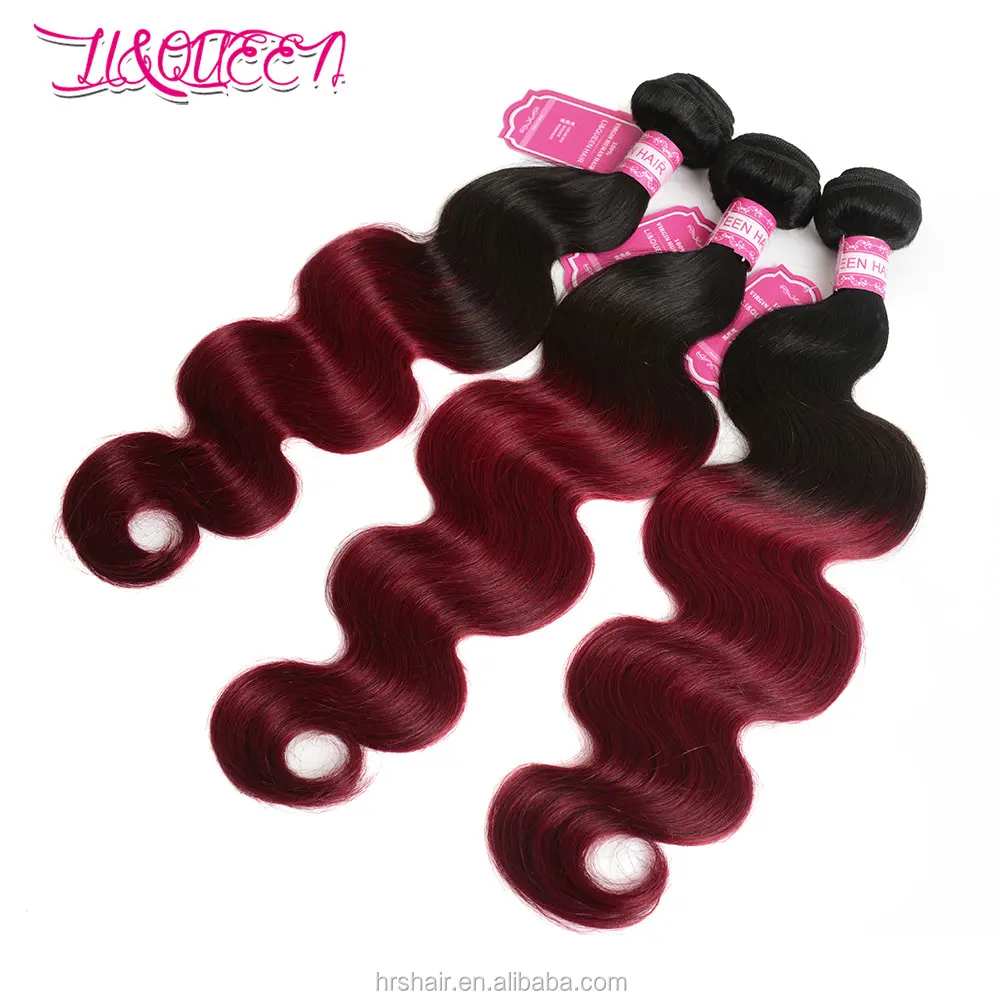 Ombre Hair1b/burgandy Body Wave Brazilian Colorful Bundle Hair Ombre Extension, Two tone colors
Ombre Hair1b/burgandy Body Wave Brazilian Colorful Bundle Hair Ombre Extension, Two tone colors