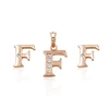 XUPING 64049 wholesale price baby jewelry set ,cute earring,letter F pendant, imitation costume gold jewellery dubai