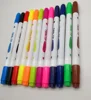 Two dual tips water color felt fine tip pen washable marker for kids drawing and coloring