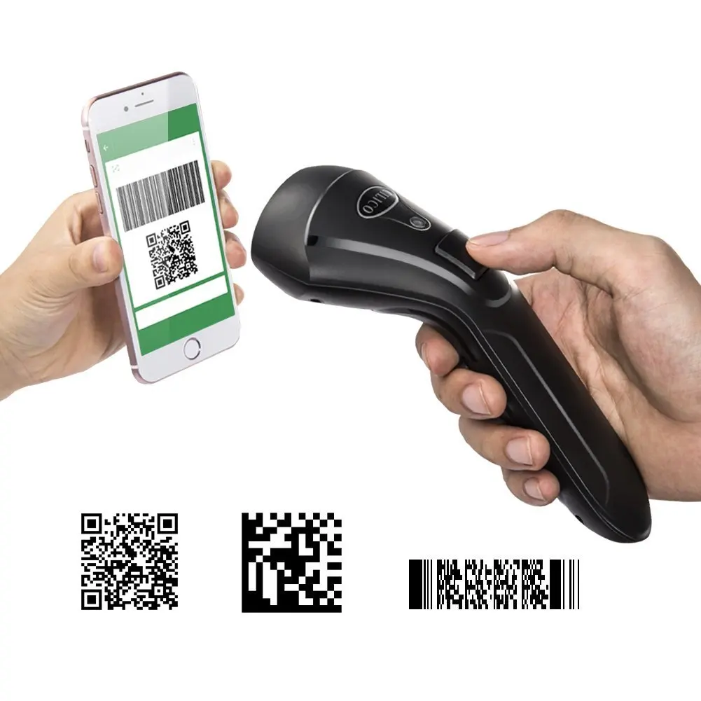 Cilico CT80 bluetooth 2D barcode scanner reading LCD screens, Black
Cilico CT80 bluetooth 2D barcode scanner reading LCD screens, Black