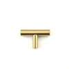 Brushed Brass Single Hole Gold Cabinet Knobs And Pulls Door Cupboards Drawers Bedroom Furniture Handles