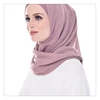 polyester material 100% spun polyester dyed voile fabric for hijab scarf