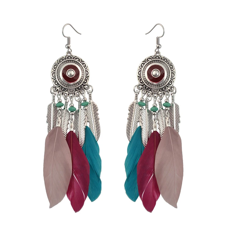 5 Colors Fashion Boho Long Feather Drop Earrings Gold Plated Tassel Party Dangle Earring Birthday Gift, White;black;red;blue;colorful
5 Colors Fashion Boho Long Feather Drop Earrings Gold Plated Tassel Party Dangle Earring Birthday Gift, White;black;red;blue;colorful
