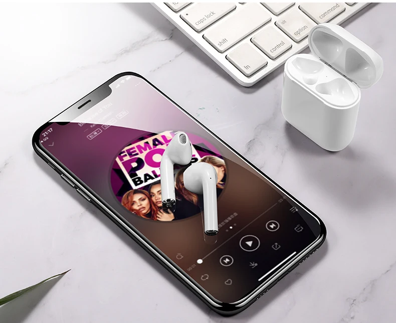i16s tws bt mini version 5.0 bass earbuds headphones wireless charging Siri hifi tws wireless headset tws inpods 12 earphone - ANKUX.COM