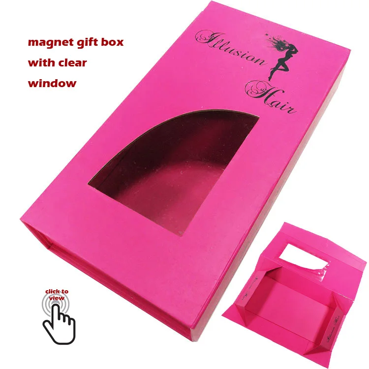 gift paper printing flip lid flat folding magnetic box packaging