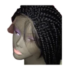 Cheap Synthetic Micro Crochet Braiding Dreadlocks Wig Afro Braided Lace Front Wig For Black Women