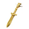 Olivia Jewelry Trends Gold Plated Athame Runes Dagger Sword Pendant
