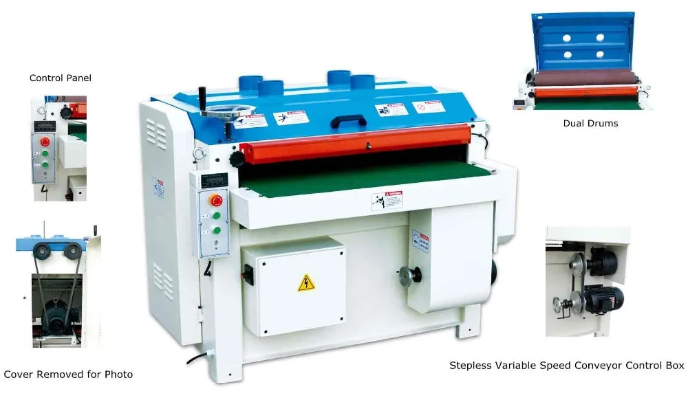 Zicar Sd369 Woodworking Double Drum And Floor Sanding Machines For