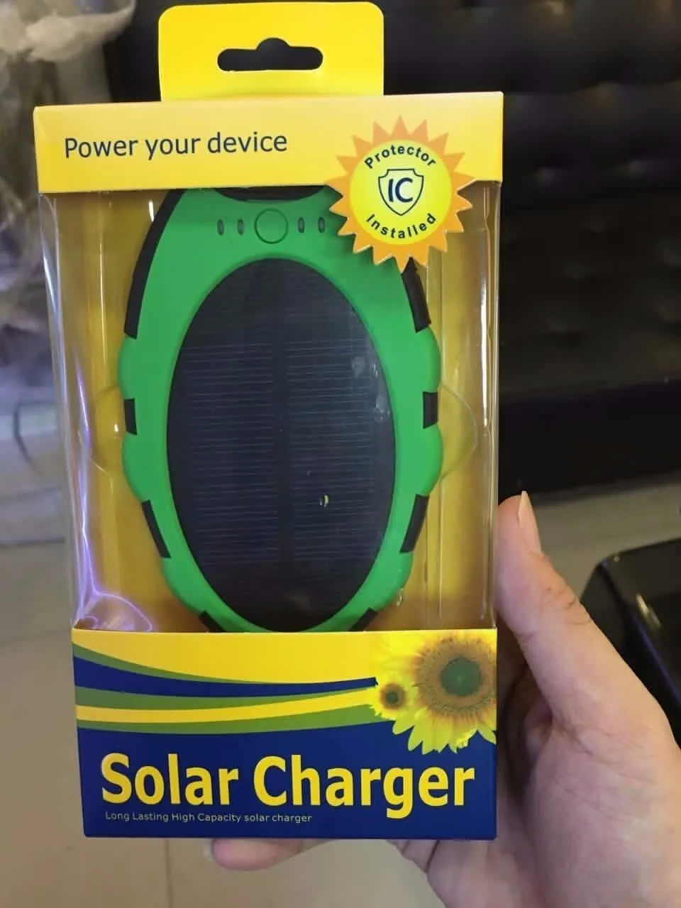Custom Logo Waterproof Portable Solar Power Bank with LED Light for Chiarging for Xiaomi - ANKUX.COM
